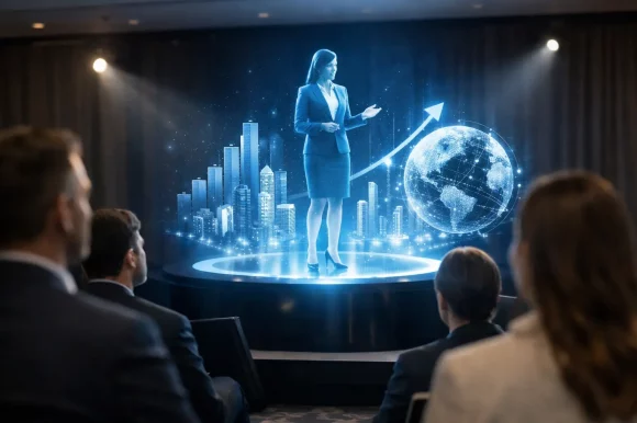 Animation hologramme événement entreprise Animation hologramme événement entreprise