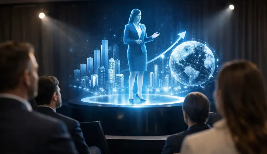 Animation hologramme événement entreprise Animation hologramme événement entreprise