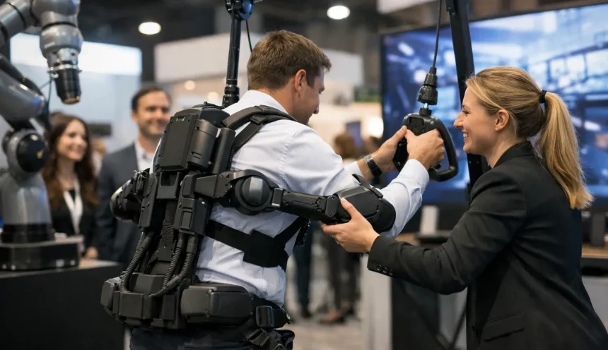 Exosquelette animation événementielle en entreprise Exosquelette animation événementielle en entreprise