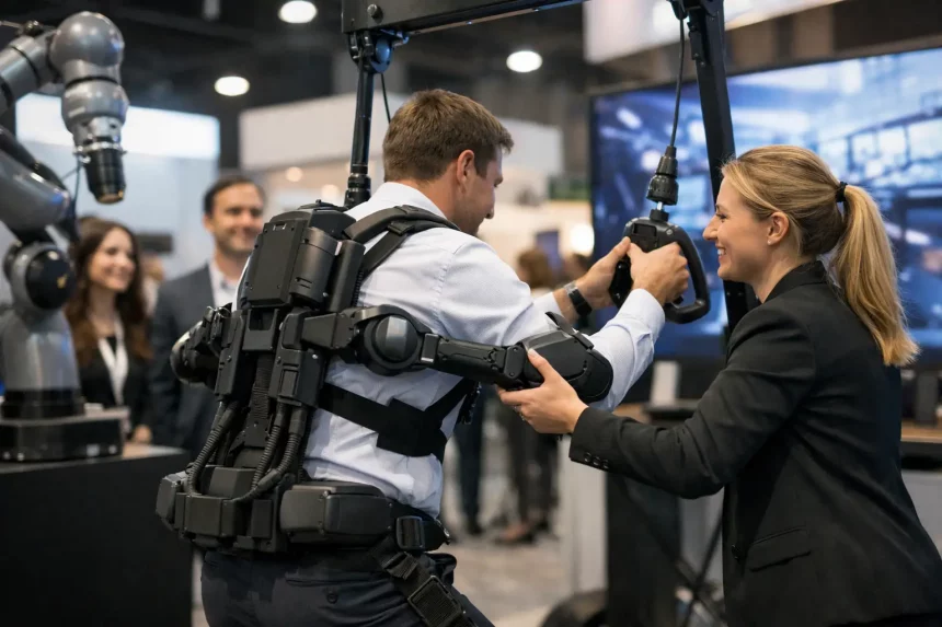 Exosquelette animation événementielle en entreprise Exosquelette animation événementielle en entreprise