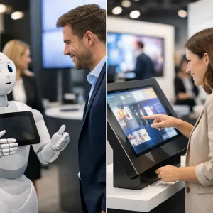 Robot animateur ou borne interactive, lequel choisir ? Robot animateur ou borne interactive, lequel choisir ?