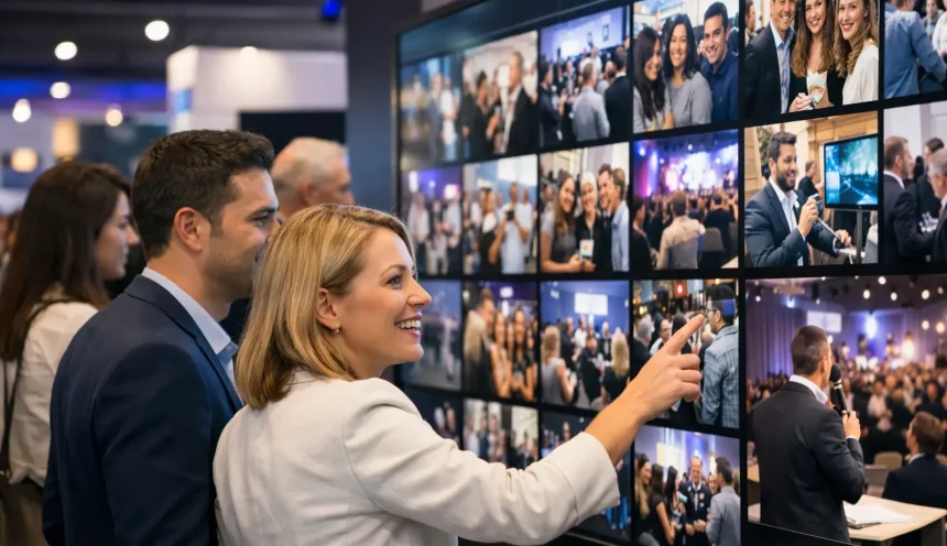 Social wall événement corporate pour engager vos invités Social wall événement corporate pour engager vos invités