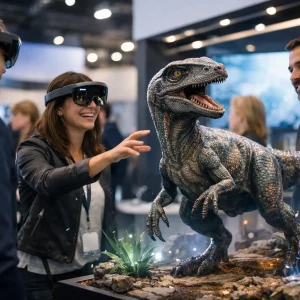 Une animation réalité augmentée stand qui attire Une animation réalité augmentée stand qui attire