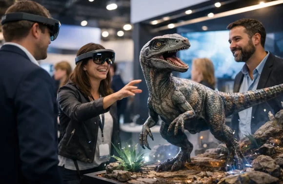 Une animation réalité augmentée stand qui attire Une animation réalité augmentée stand qui attire