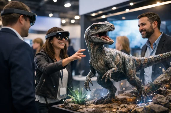 Une animation réalité augmentée stand qui attire Une animation réalité augmentée stand qui attire