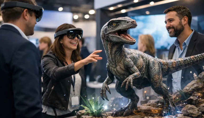 Une animation réalité augmentée stand qui attire Une animation réalité augmentée stand qui attire
