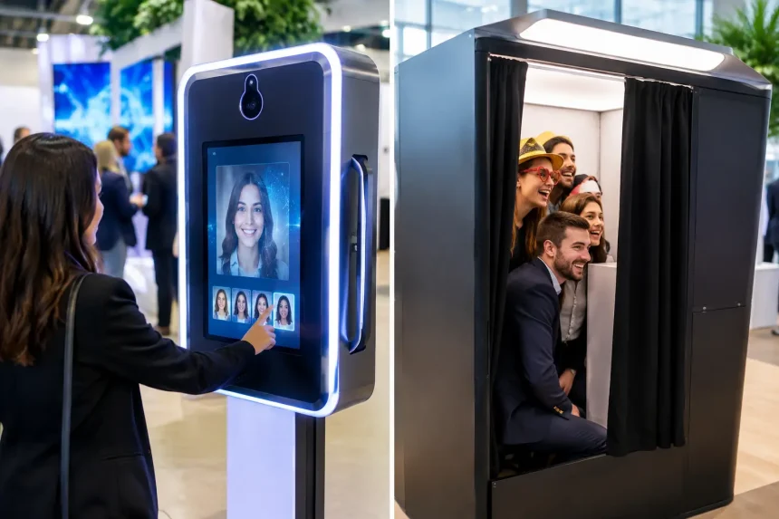 Photobooth IA versus photobooth classique Photobooth IA versus photobooth classique