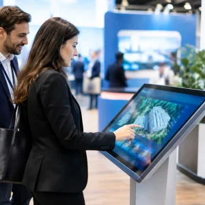 Guide stand interactif en salon professionnel Guide stand interactif en salon professionnel
