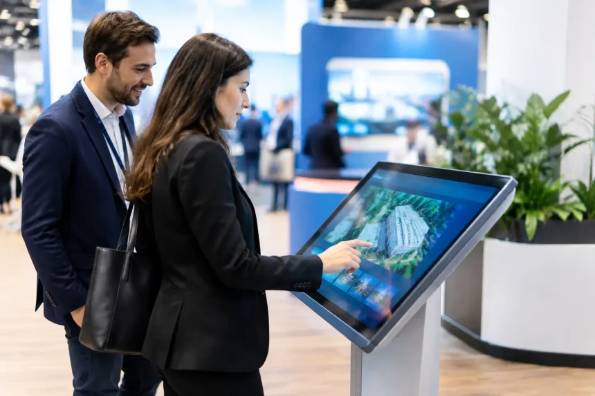 Guide stand interactif en salon professionnel Guide stand interactif en salon professionnel